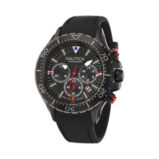 Reloj Hombre Nautica Chronograph Pulso Negro NAPNSF202