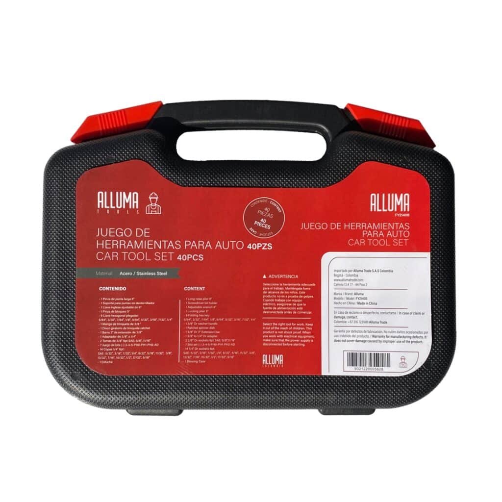 Juego de Herramientas Alluma Tools 40 Piezas para Auto / 140B - Alluma ...