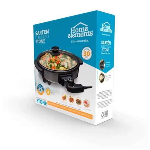 Sartén Eléctrico Home Elements Negro|728996363