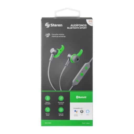 Audífonos Bluetooth Sport con Sujeción de Imán Verde| AUD-7005-VE
